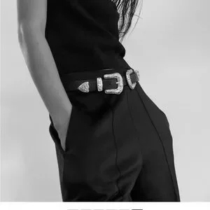 NWOT B-Low The Belt ‘Baby Bri Bri’ Hip Belt in Gray, Size Small BRI BRI LEATHER BELT | B-low The Belt main image 4